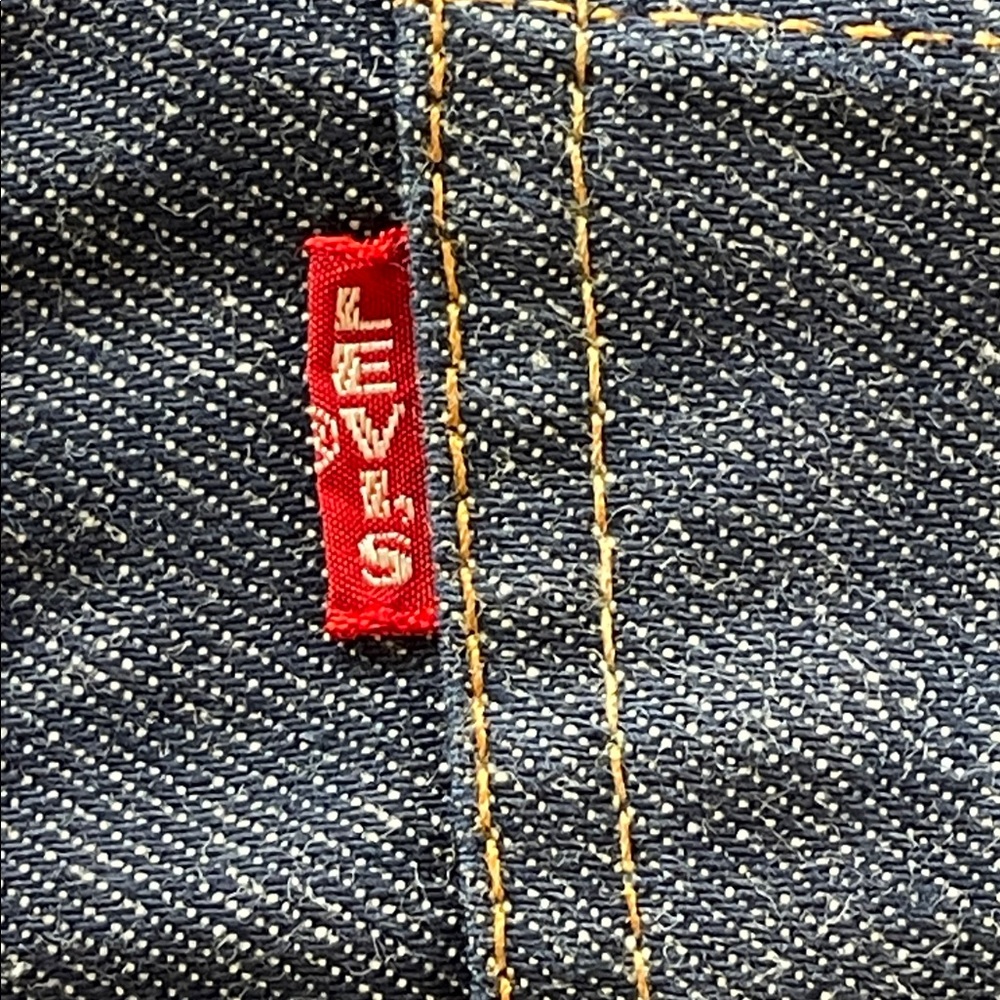 LEVIS 501 Denim Placemats with Pocket 1970s Vintage Set Of 2 RARE - Picture 6 of 17